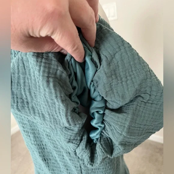 NWT Baevely Green Boho Maxi Dress Size 1X - Picture 7 of 11